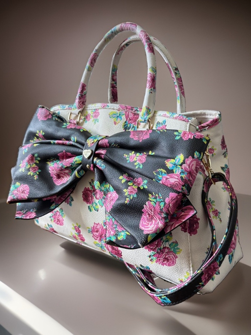 Betsey Johnson Floral Big Bow Satchel 🎀